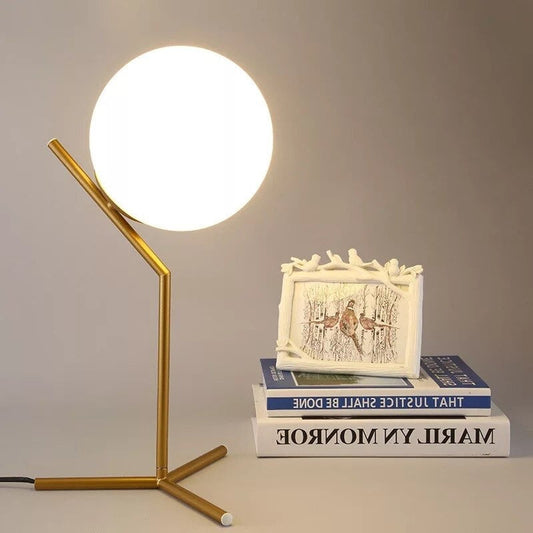 Design glass ball bedside lamp