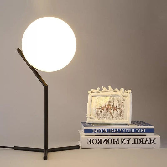 Design glass ball bedside lamp