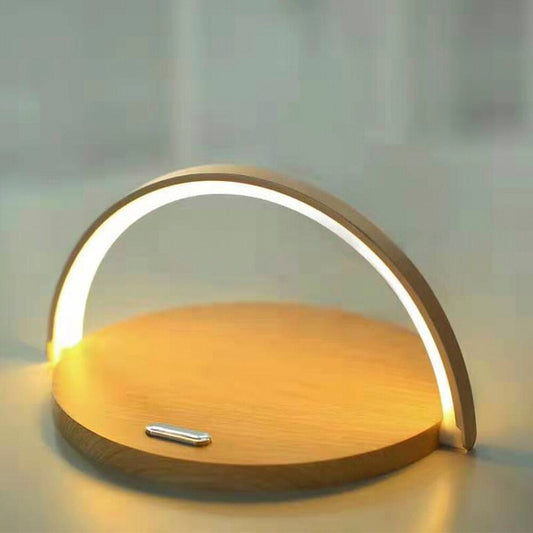 LED bedside lamp with charger