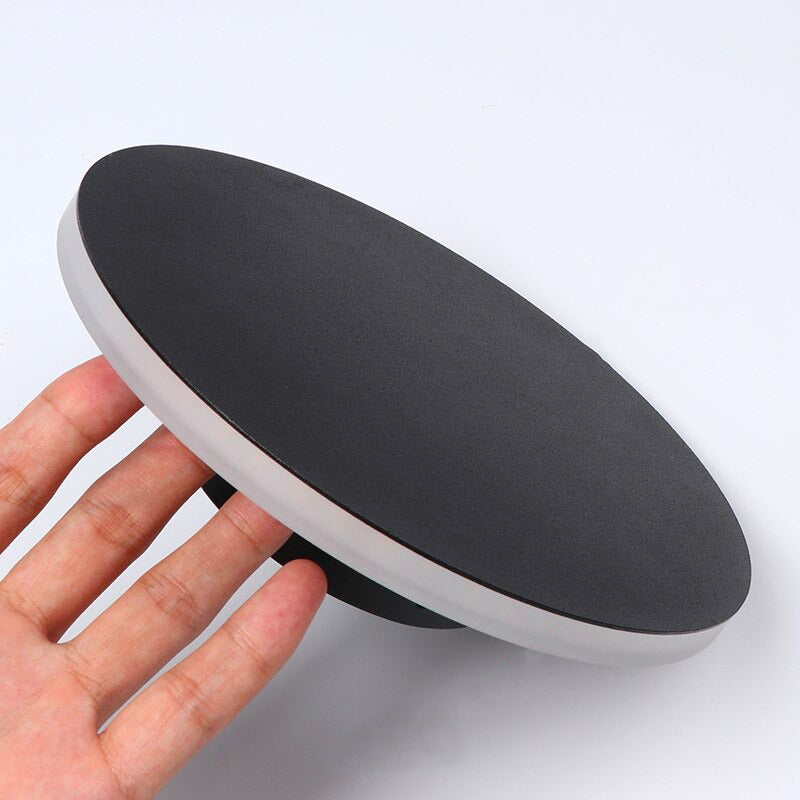Circular wall bedside lamp
