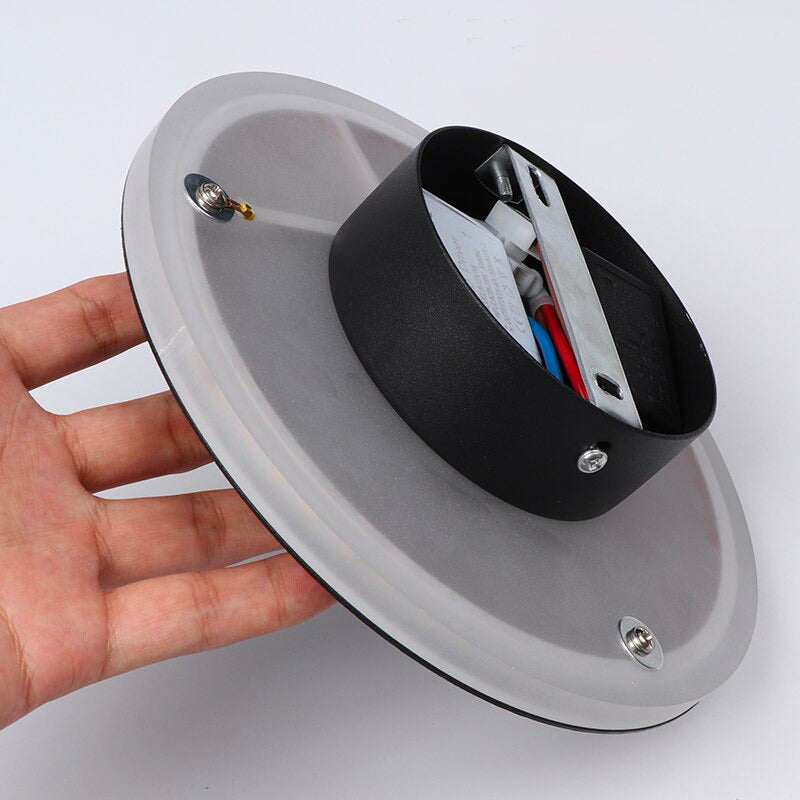 Circular wall bedside lamp